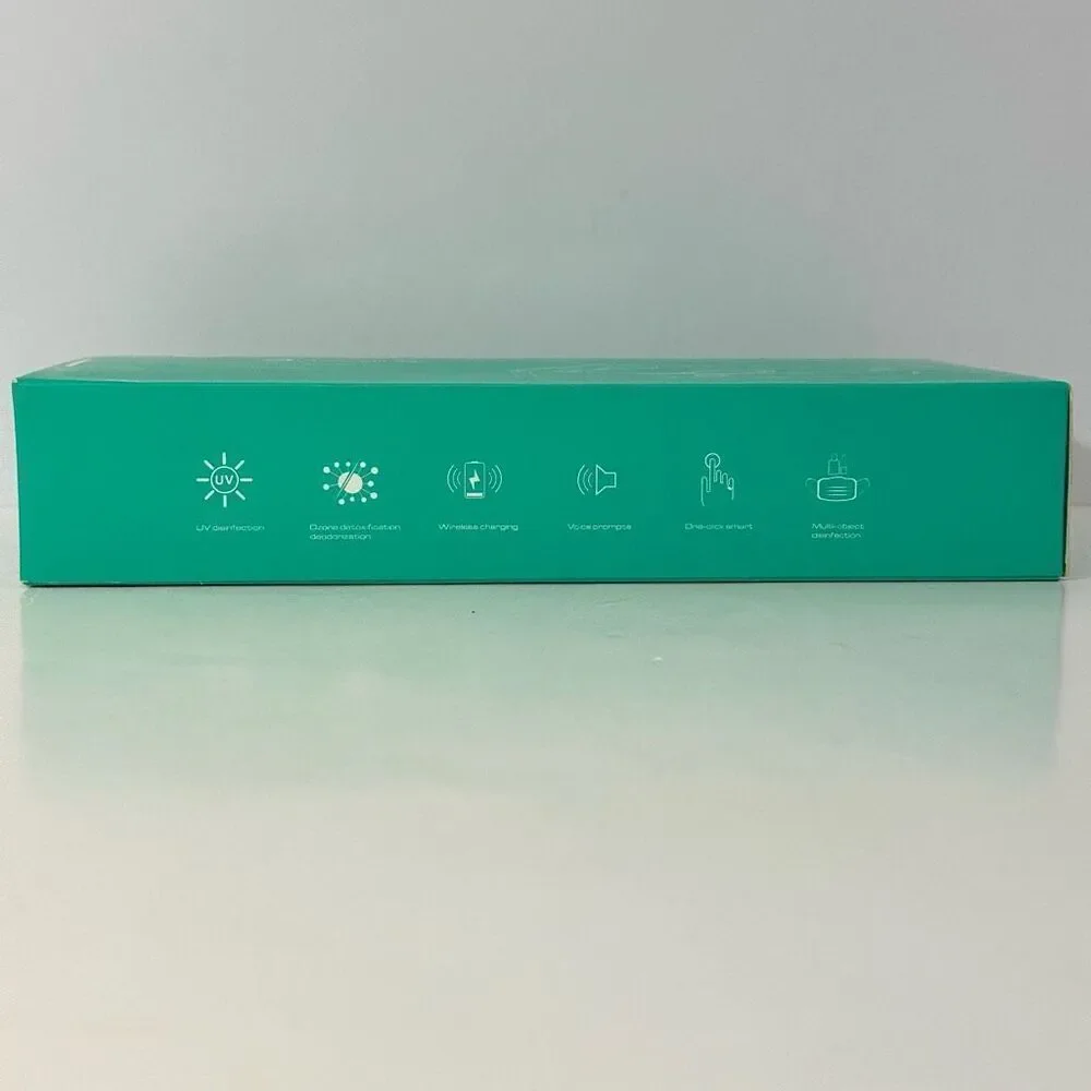 Multifunctional Inteligent Voice Sterilizer with UV Light & Wireless Charger Whi